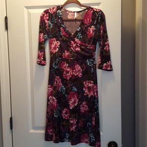 Pinkblush floral maternity dress